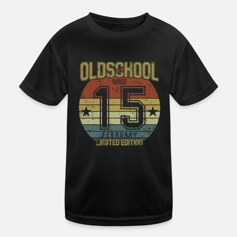 Février 2015 - Anniversaire en février Oldschool T-shirt sport Enfant
