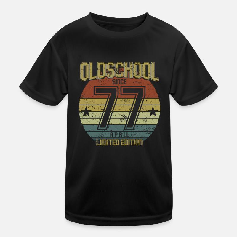 April 1977 - Geburtstag im April Oldschool Kinder Funktions-T-Shirt