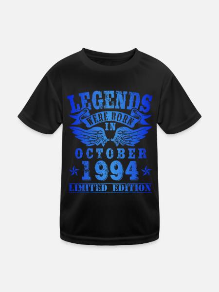 Les légendes sont nées en octobre 1994 Anniversaire - T-shirt sport Enfant - noir - Devant