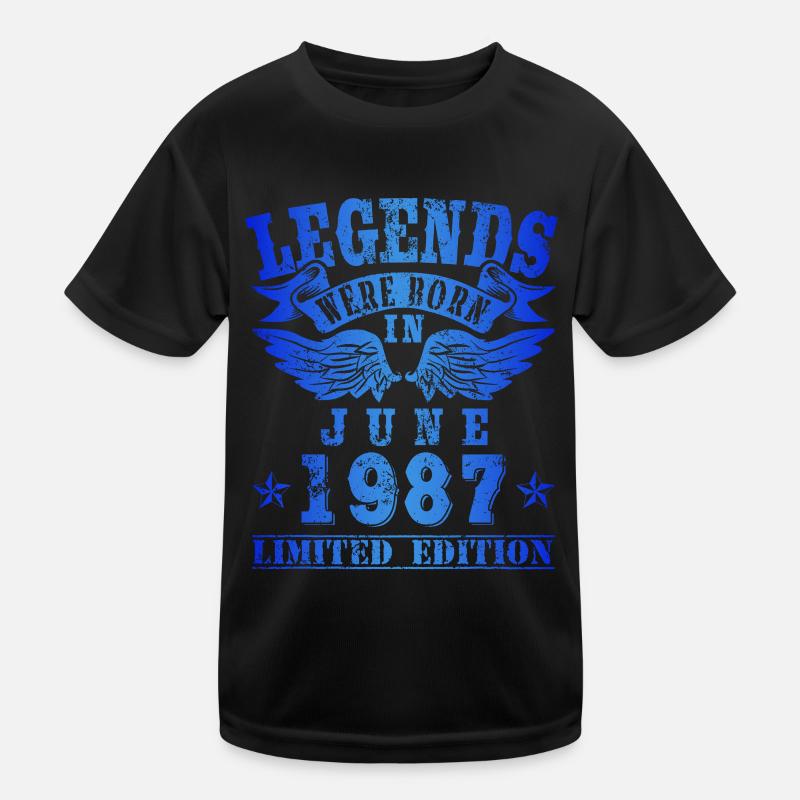 Legends were born in Juni 1987 Geburtstag Kinder Funktions-T-Shirt