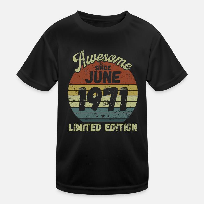 Awesome since June 1971 - Birthday Kids Functional T-Shirt