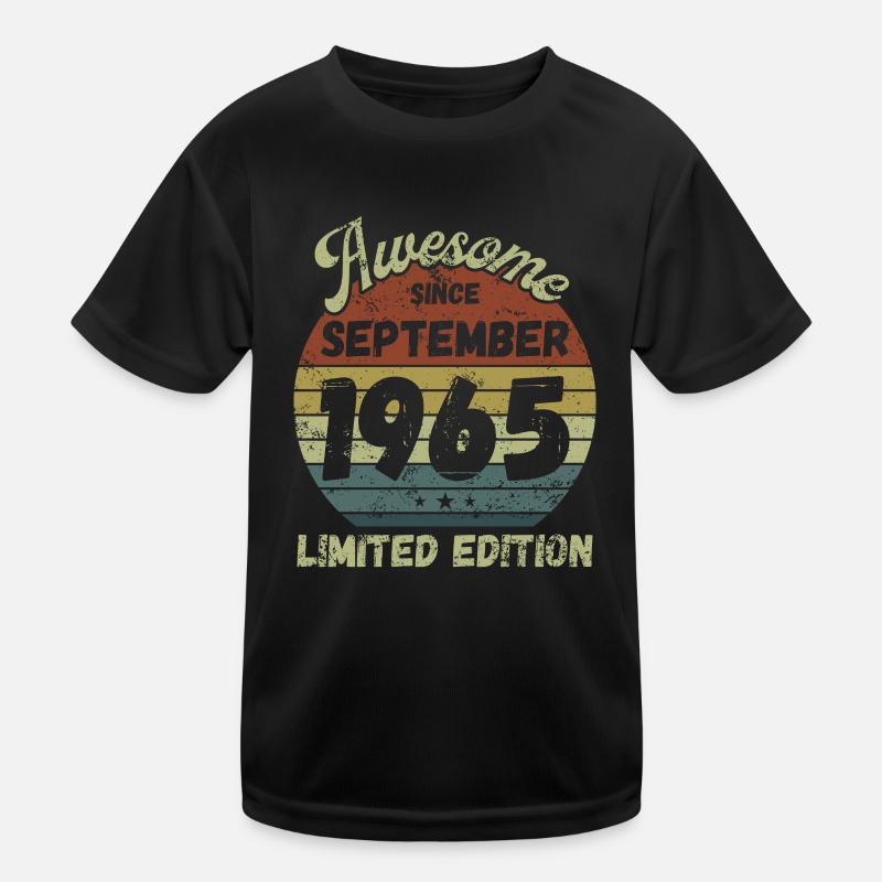 Awesome since September 1965 - Geburtstag Kinder Funktions-T-Shirt