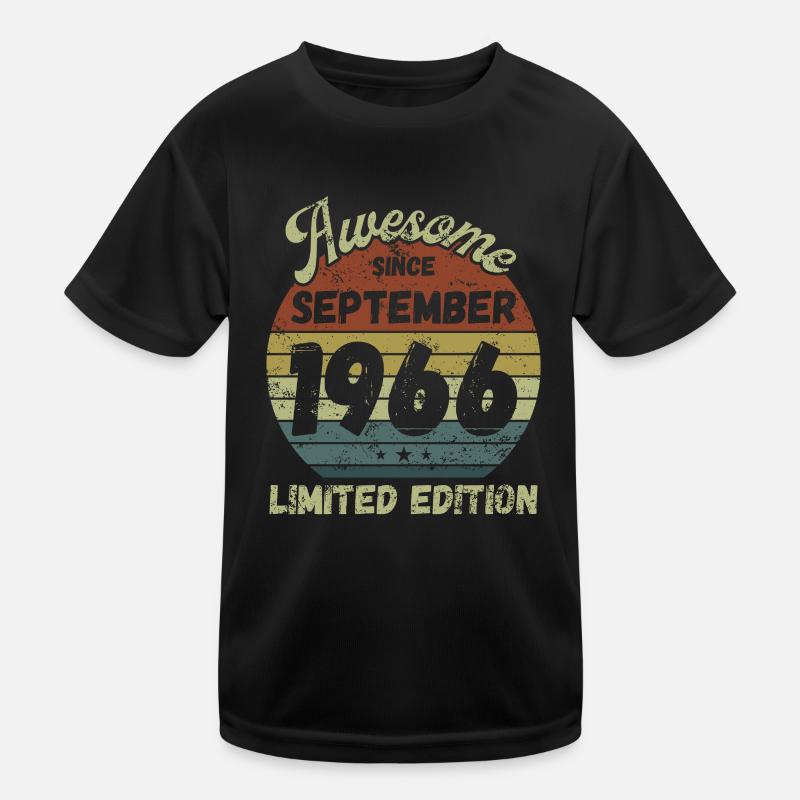 Awesome since September 1966 - Birthday Kids Functional T-Shirt