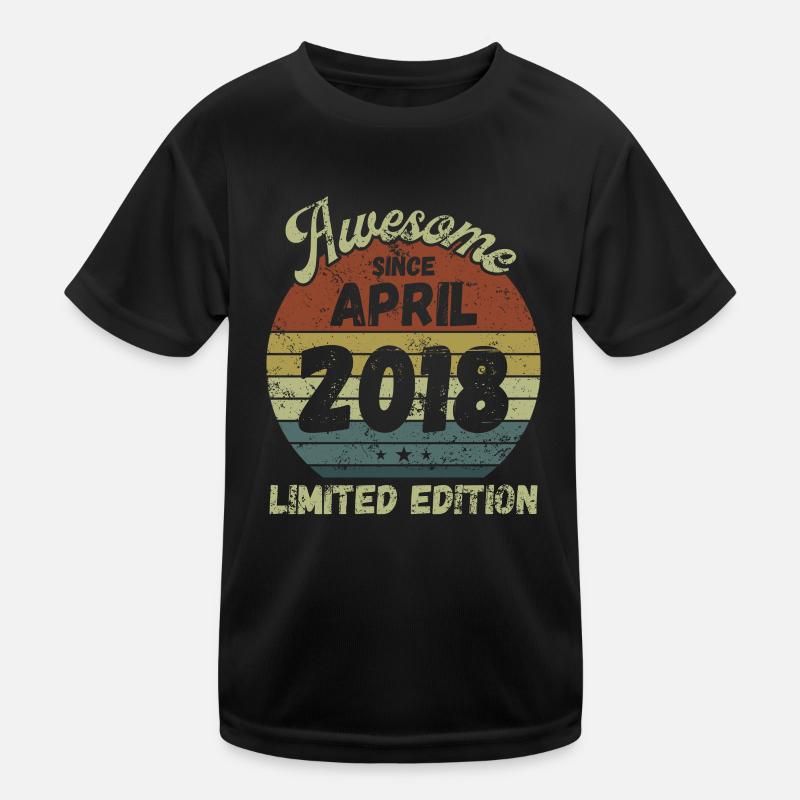 Awesome since April 2018 - Geburtstag Kinder Funktions-T-Shirt