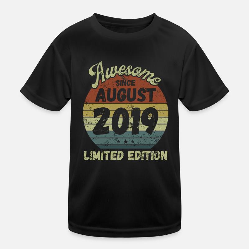 Awesome since August 2019 - Geburtstag Kinder Funktions-T-Shirt