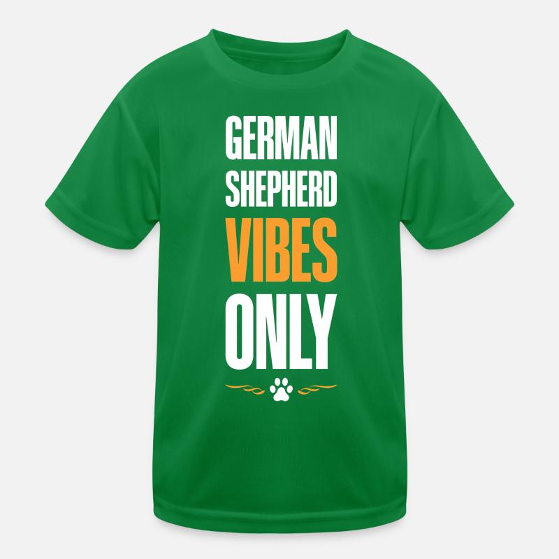 Deutscher Schäferhund Vibes Kinder Funktions-T-Shirt