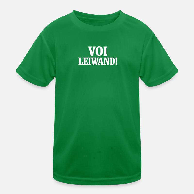 Voi Leiwand ! Conception de texte contrasté T-shirt sport Enfant