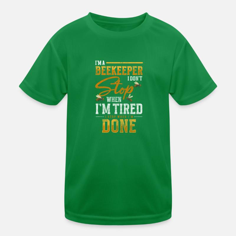 Beekeeper Busy Breeding Honey Bee Kids Functional T-Shirt