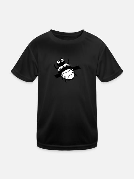 bug fixing kaefer feature tixo - Kinder Funktions-T-Shirt - Schwarz - Vorne