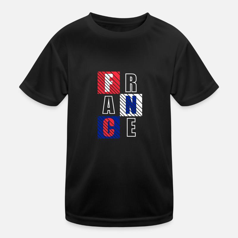 Frankreich Kinder Funktions-T-Shirt