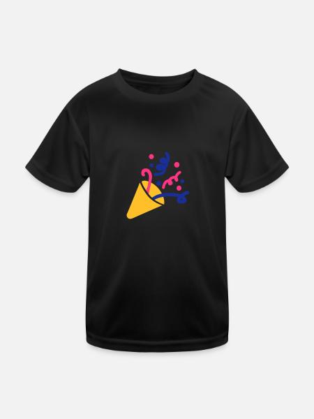 Party fireworks - Kids Functional T-Shirt - black - Front