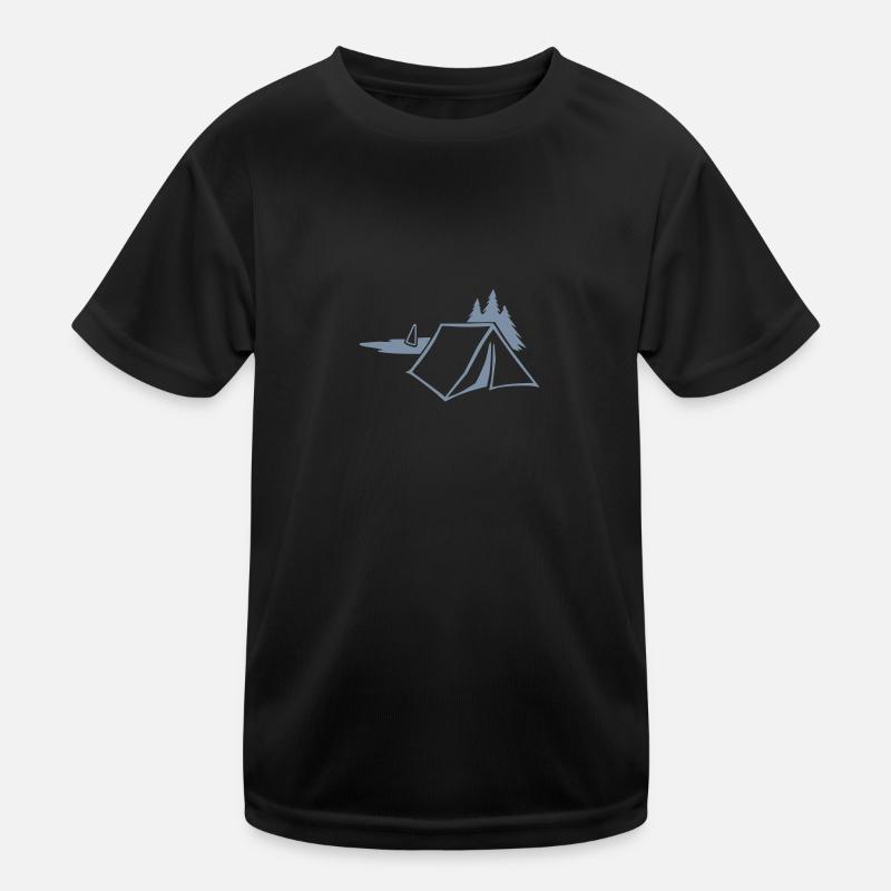 Camping (1 col.) Kinder Funktions-T-Shirt
