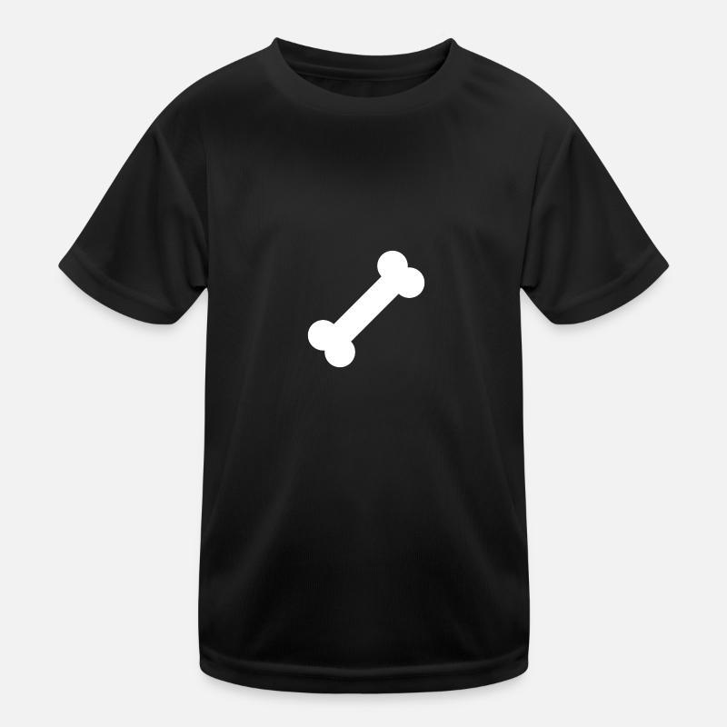 Knochen Kinder Funktions-T-Shirt
