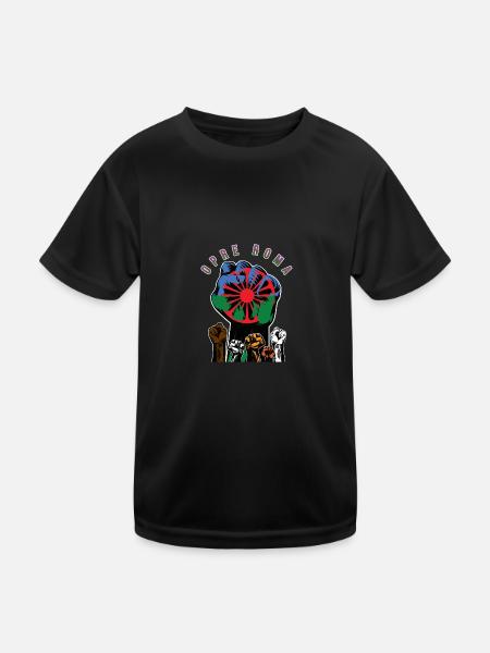 ROMA REVOLUTION OPRE ROMA - Kinder Funktions-T-Shirt - Schwarz - Vorne