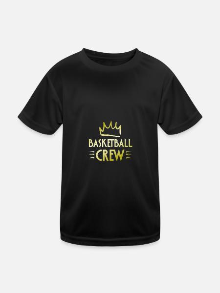 Équipe de basket-ball - T-shirt sport Enfant - noir - Devant