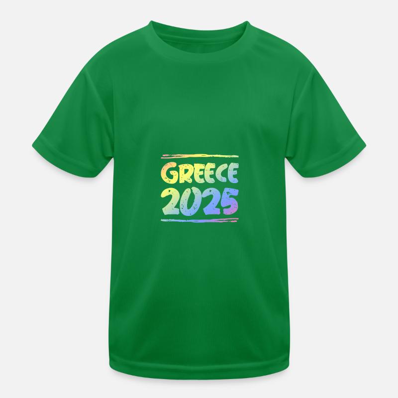 Grèce 2025 Coloré T-shirt sport Enfant