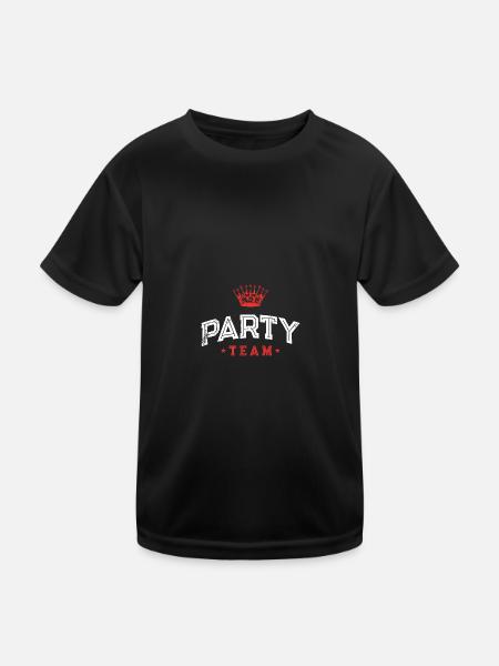 Équipe du parti - T-shirt sport Enfant - noir - Devant