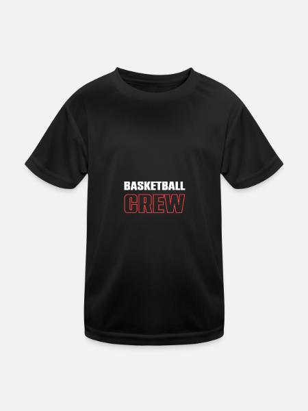 Équipe de basket-ball - T-shirt sport Enfant - noir - Devant