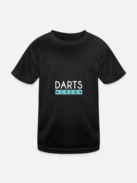 Équipe de fléchettes - T-shirt sport Enfant - noir - Devant