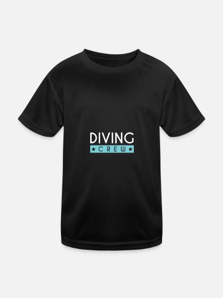 Diving Crew - Kids Functional T-Shirt - black - Front