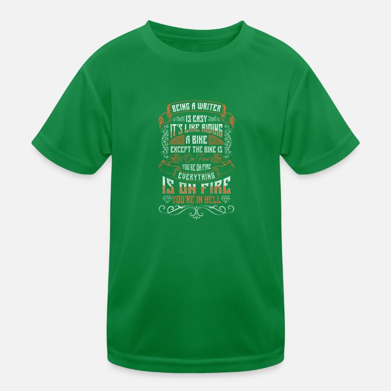 Writer Knowledge Journalist Profession Kids Functional T-Shirt