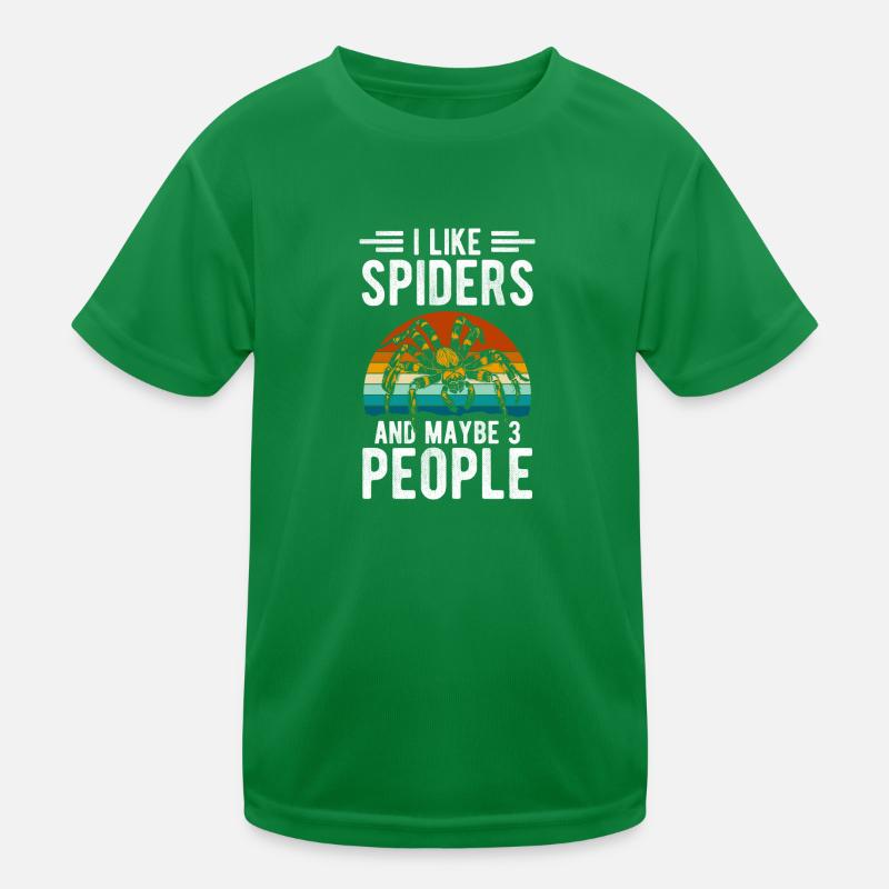 Spinne Krabbeln Tarantel Biss Kinder Funktions-T-Shirt