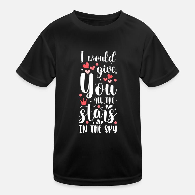 Sternschnuppe Wünsche Kinder Funktions-T-Shirt