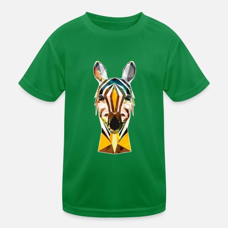 Zebra Illustration Kinder Funktions-T-Shirt