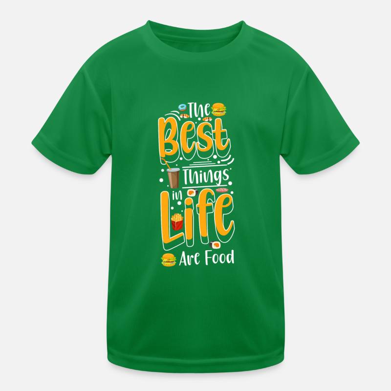 Buffet Menu Meal Kids Functional T-Shirt