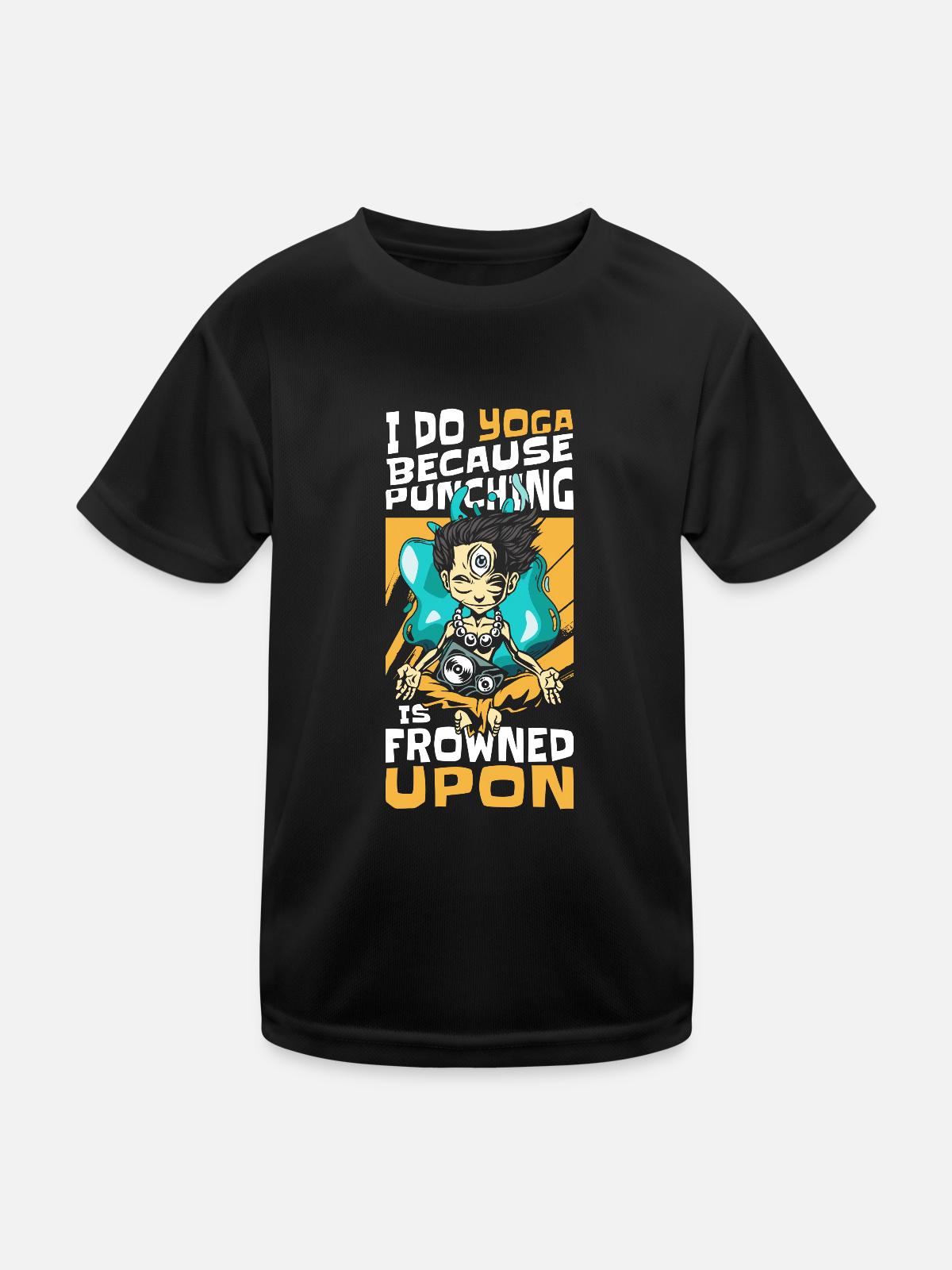 Comic Comics Comic-Strips Nerd - Kinder Funktions-T-Shirt - Schwarz - Vorne