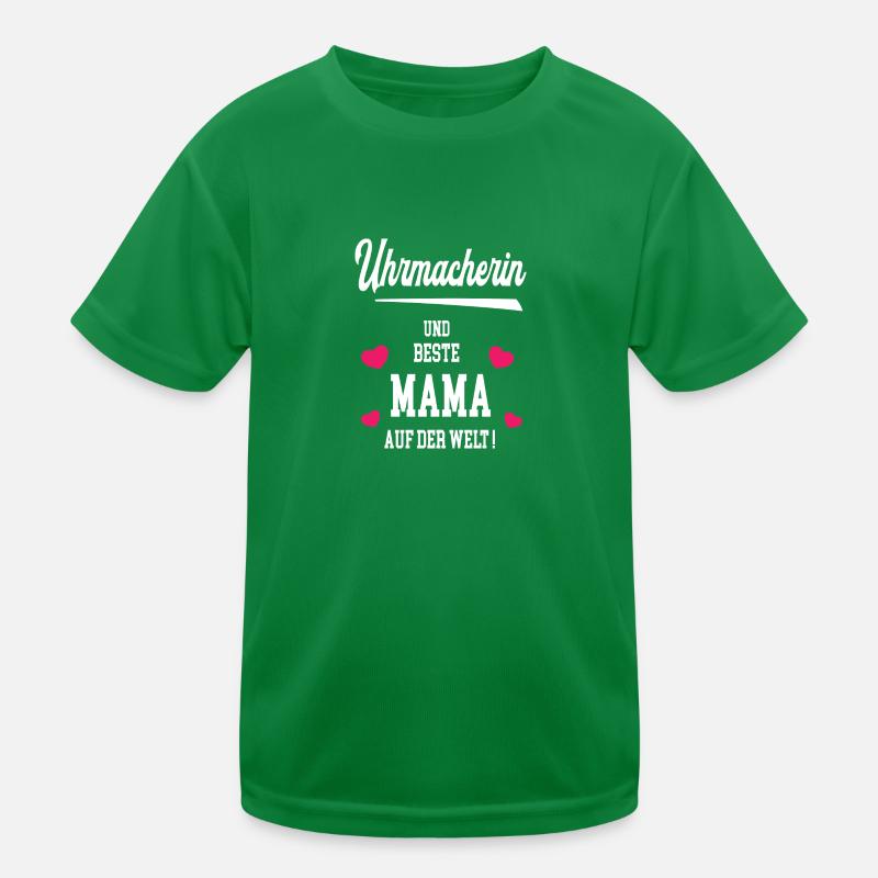 Uhrmacherin Beste Mama Muttertag Geburtstag Kinder Funktions-T-Shirt