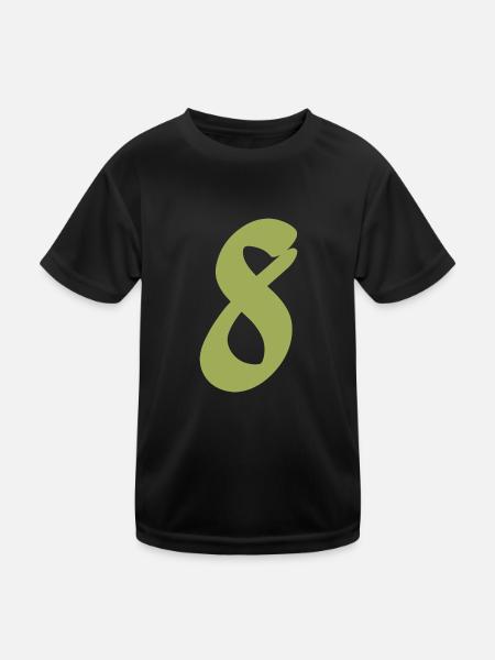 8 - T-shirt sport Enfant - noir - Devant