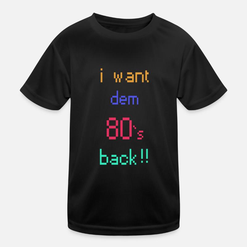 80er Jahre retro Party Design Kinder Funktions-T-Shirt