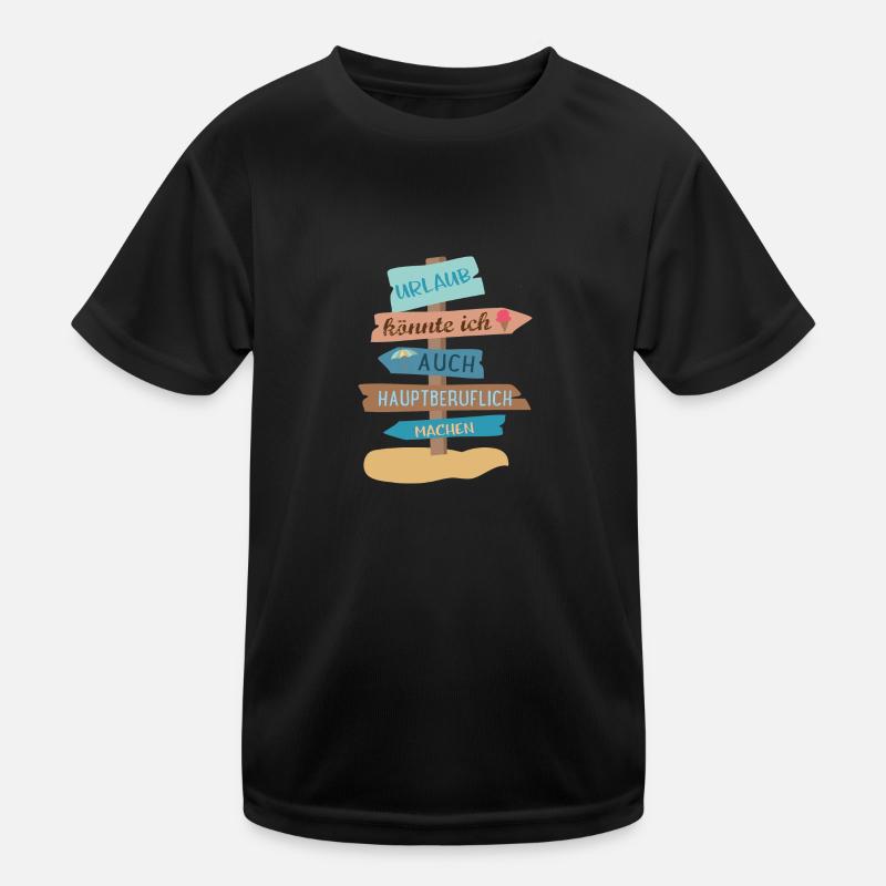Urlaub Kinder Funktions-T-Shirt