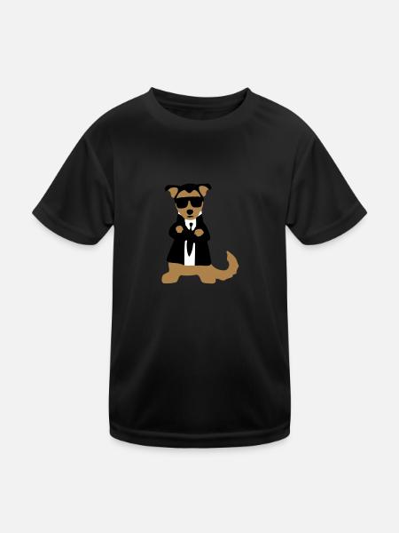 Bodyguard "Lumpi" - Kids Functional T-Shirt - black - Front