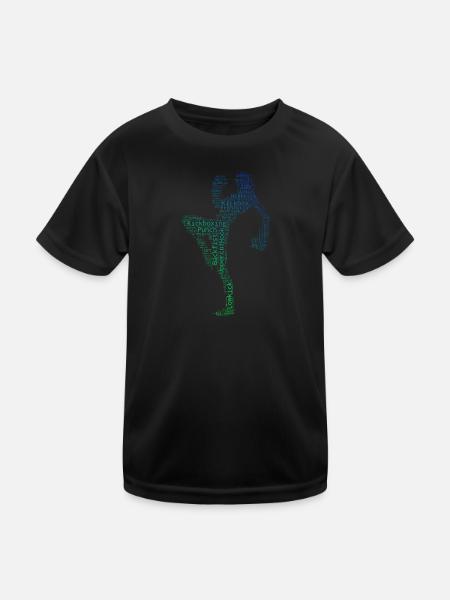 Boxe Kickboxing Kickboxing Hommes Femmes - T-shirt sport Enfant - noir - Devant