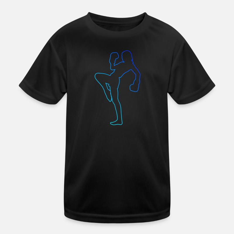 Kickbox Kickboxen Kickboxer Kickboxing Damen Kinder Funktions-T-Shirt