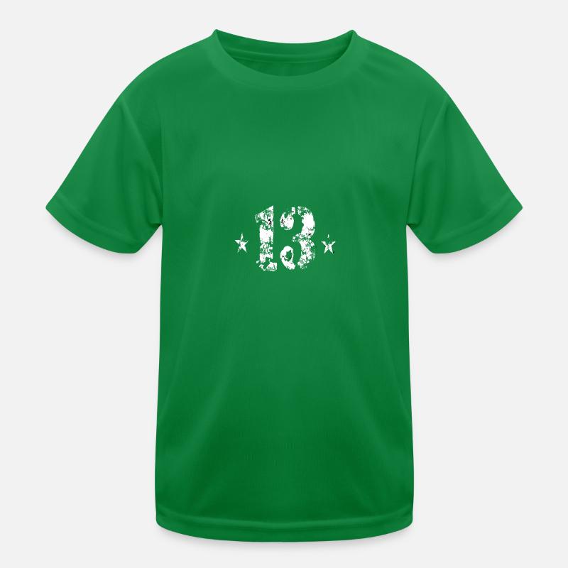 Dreizehn 13 Kinder Funktions-T-Shirt