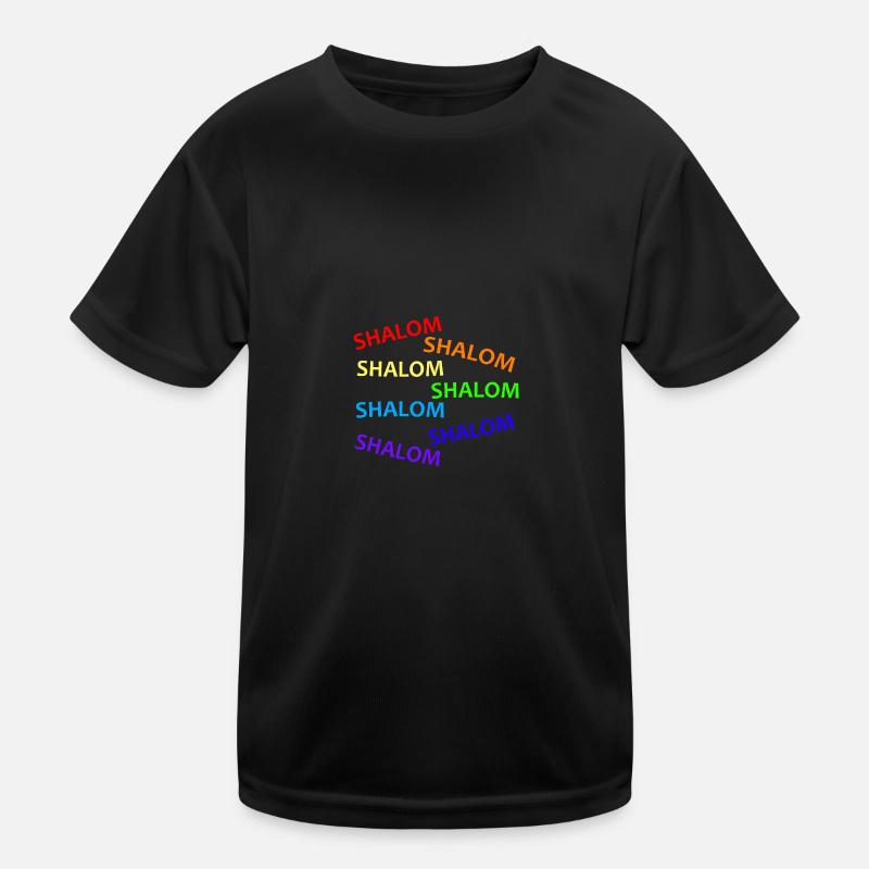 SHALOM RAINBOW WATERFALL - Geschenkidee Kinder Funktions-T-Shirt