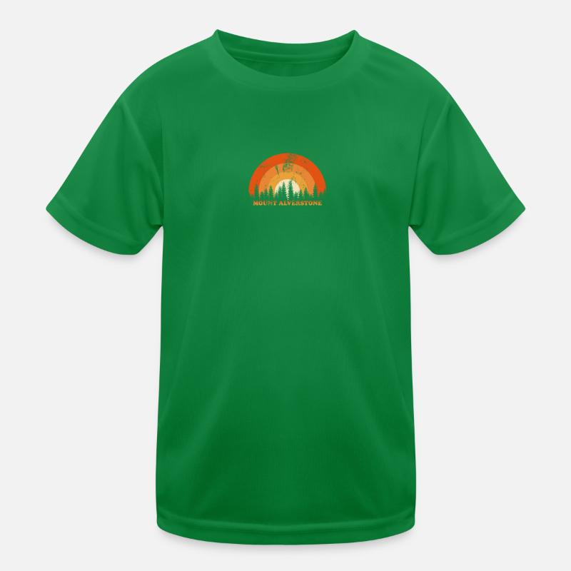Vintage Mount Alverstone Ventilator Retro Cool Sunset Kinder Funktions-T-Shirt