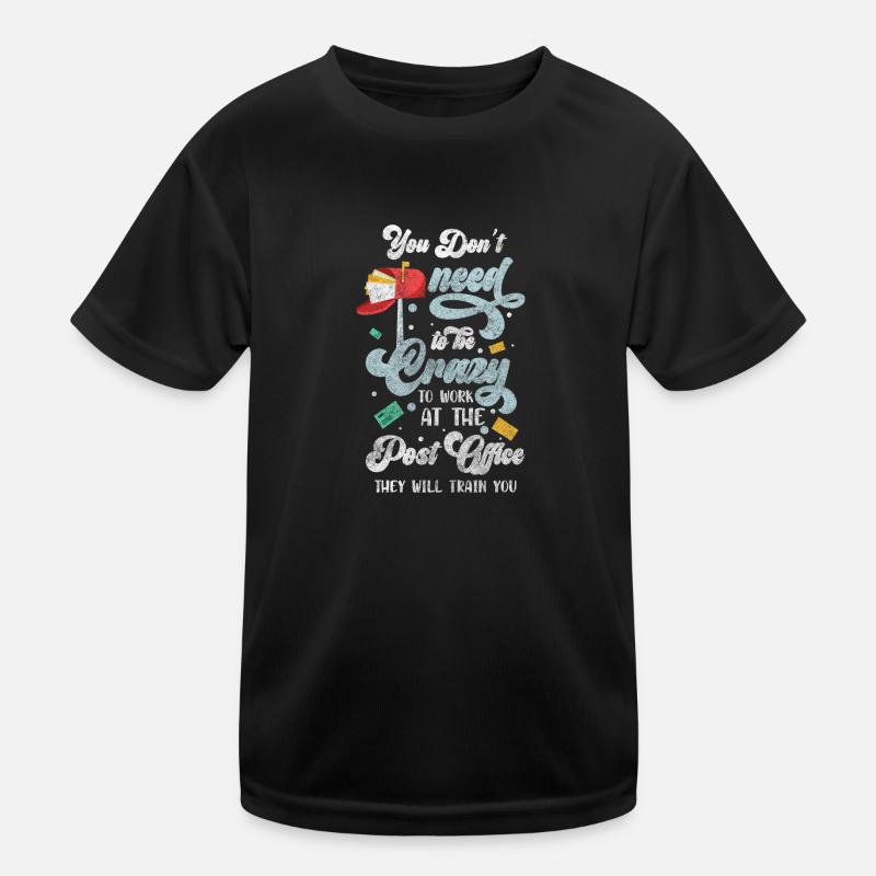 Postman, Parcel, Courier, Letter Carrier Kids Functional T-Shirt