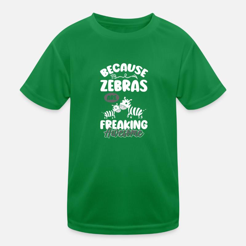 Zebra Pferde Tierschützer Kinder Funktions-T-Shirt