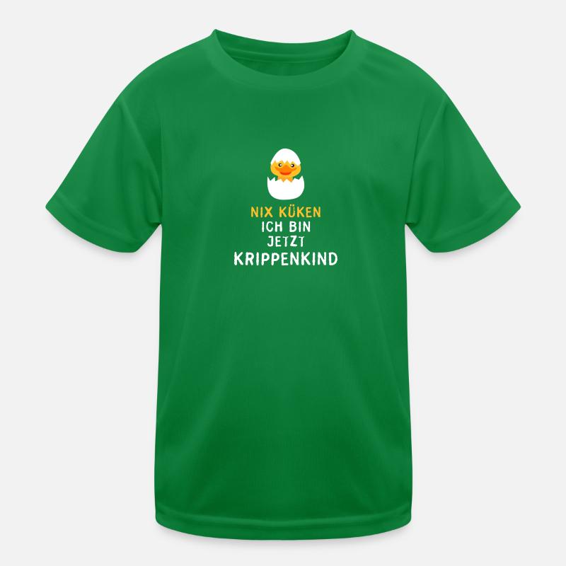 Kinder Krippe Kind coole Sprüche Küken Ei Ostern Kinder Funktions-T-Shirt