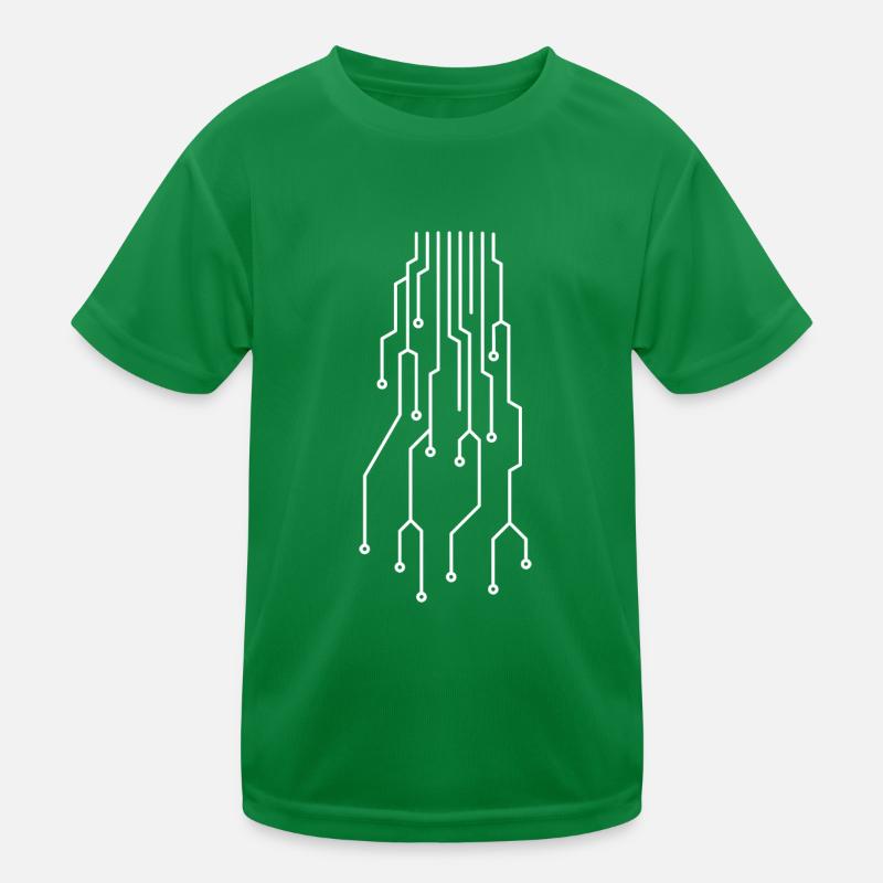 Futuristische Computer Platine Kinder Funktions-T-Shirt