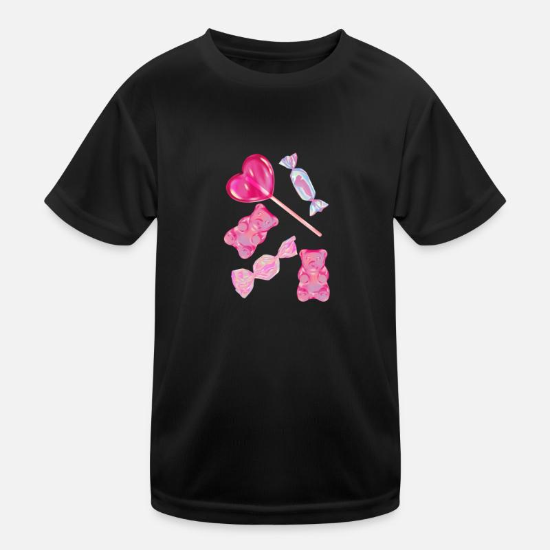 Süßigkeiten Candy Kinder Funktions-T-Shirt