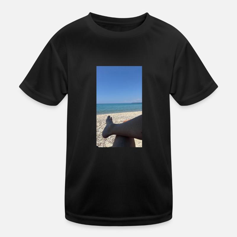 La Grèce sur la plage T-shirt sport Enfant