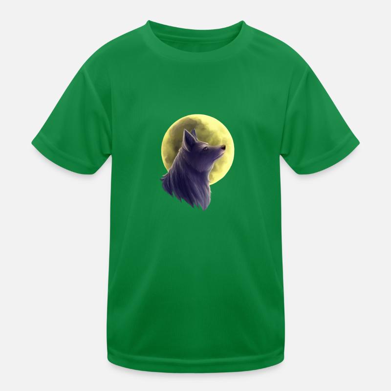 Wolf Painting Kids Functional T-Shirt