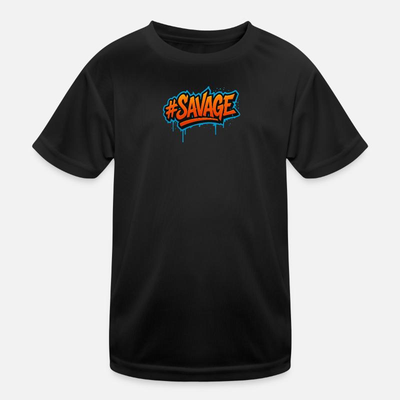 #SAVAGE Graffiti Design Kinder Funktions-T-Shirt