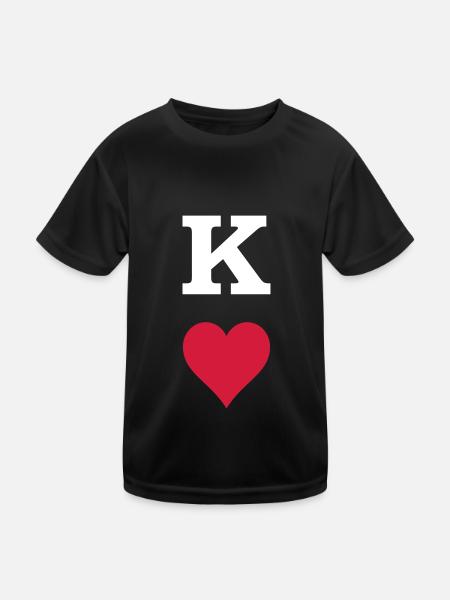 King Heart - Kids Functional T-Shirt - black