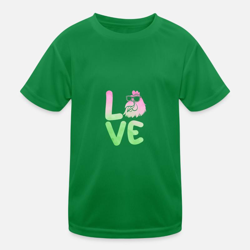 Hühner Henne Kinder Funktions-T-Shirt